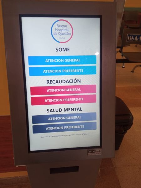 Plataforma gestion llamado turnos - Hospital Quellon
